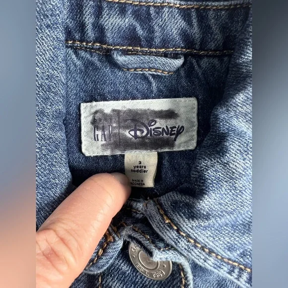 Gap × Disney Toddler Minnie Mouse Icon Denim Jacket Size 3T - Picture 4 of 5